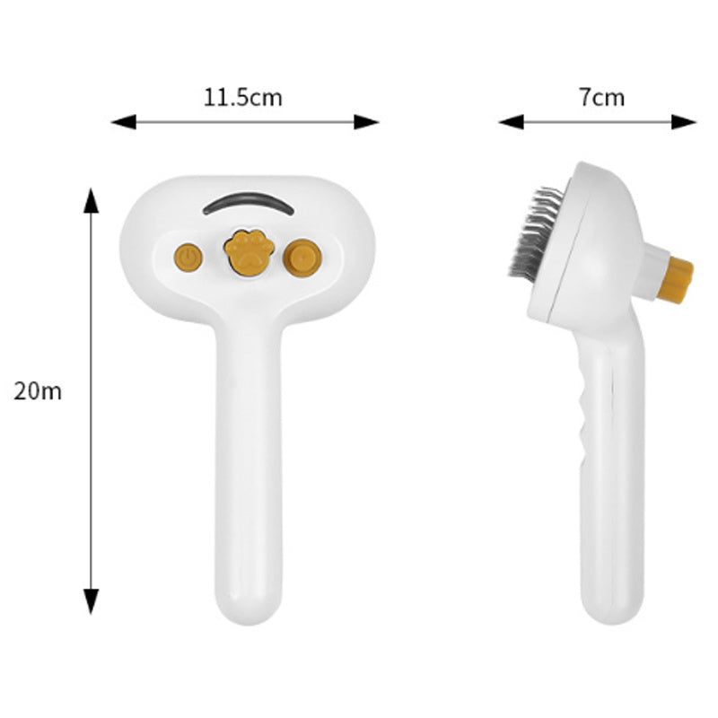 Brosse à eau pour chien et chat, brosse à brouillard pour chiens à poils courts et longs, brosse à lisser pour chats avec spray pour le toilettage des animaux de compagnie, brosse à vapeur pour chat et chien pour la perte de poils