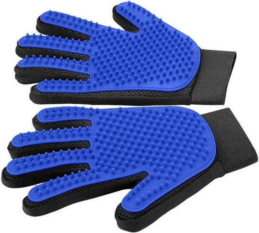 Guantes de aseo para mascotas mejorados, cepillos para gatos para una muda suave, manoplas eficientes para quitar el pelo, guantes para lavar perros para pelo largo y corto, perros, gatos, caballos