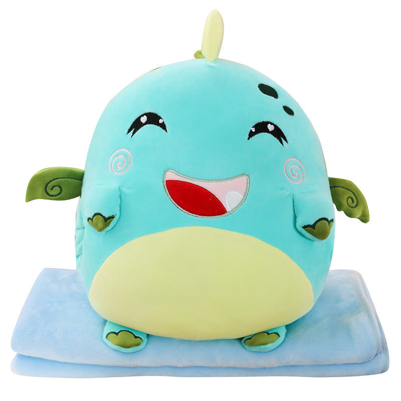 Cartoon Animal Pillow Blanket Plush Toy