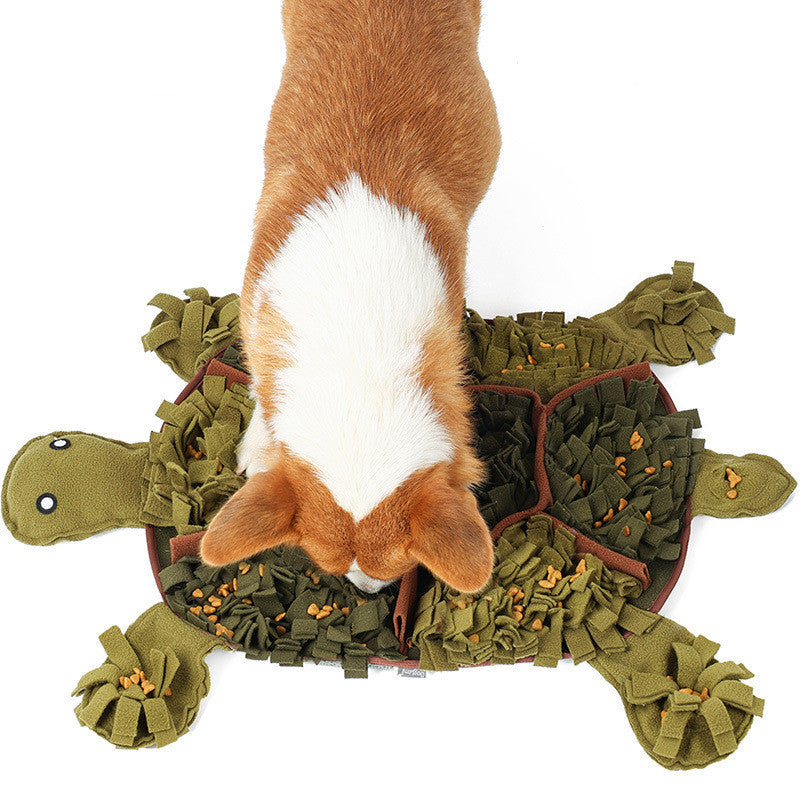 Coussin renifleur pour animaux de compagnie, tortue, décompression, consomme de l'énergie, jouet pour chien