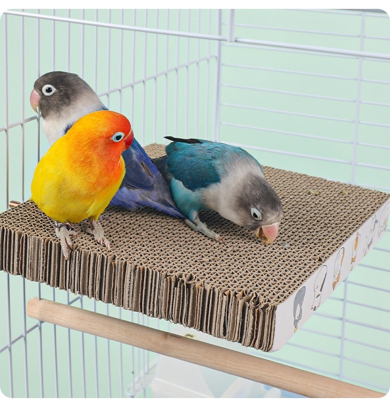 Parrot Toys Material de cama para mascotas con pastel de capas chino