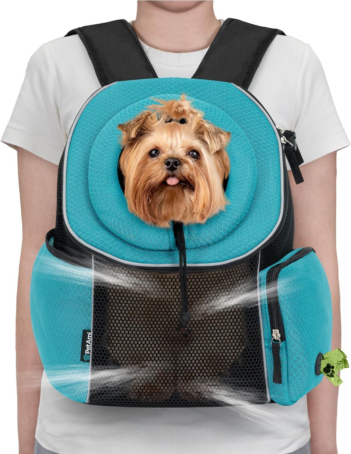 Bolsa de transporte para perros, mochila para perros, bolsa de viaje portátil y transpirable, bolsa de transporte para perros al aire libre, suministros para mascotas