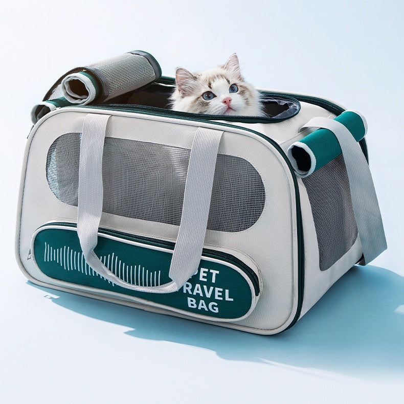 Sac de Transport pour Animaux de Compagnie Sac de Transport pour Animaux de Compagnie Pliable à Face Souple Sac de Transport pour Animaux de Compagnie pour Chiens Chats Transporteur Approuvé par Les Compagnies Aériennes