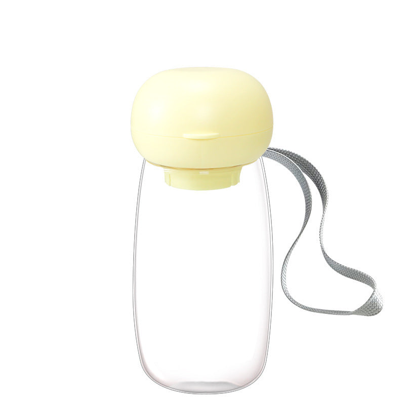 Bouteille d'eau portable pour animaux de compagnie, bol d'alimentation pour voyage en plein air avec cordon pour petits et moyens chats et chiens, fournitures pour animaux de compagnie, résistance aux hautes températures