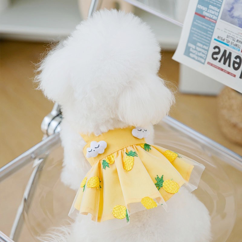 Vestido de verano para perros pequeños, ropa de lujo para perros, disfraz para perros chihuahua, bichón francés, ropa para mascotas, chaleco para perros, falda para cachorros