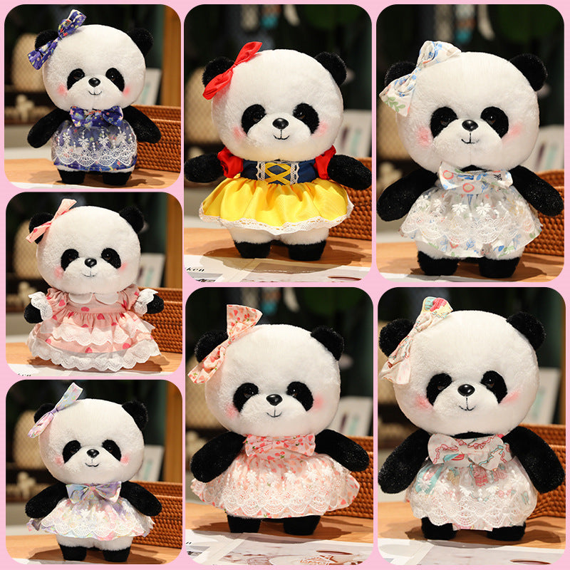 Princess Skirt Panda Doll Plush Toy Panda Children's Day Gift