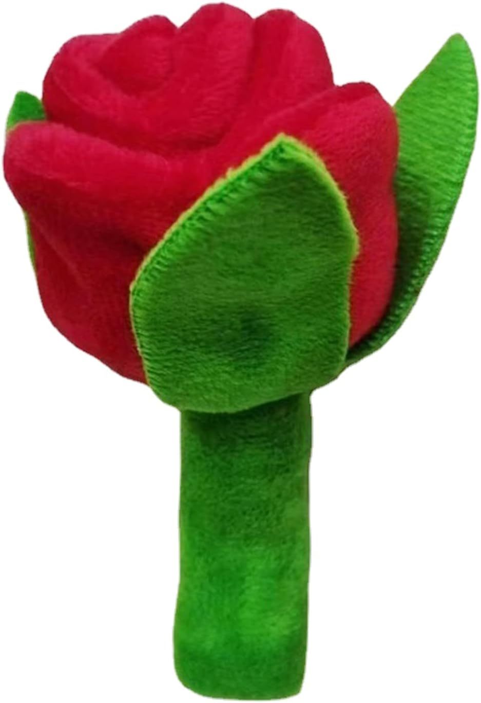 Juguete de peluche resistente a las mordeduras para perros, juguete de peluche con forma de rosa, juguete suave para mascotas, juguete para masticar para perros pequeños y grandes