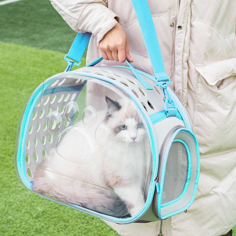 Sac à dos transparent pour chat de compagnie, capsule spatiale