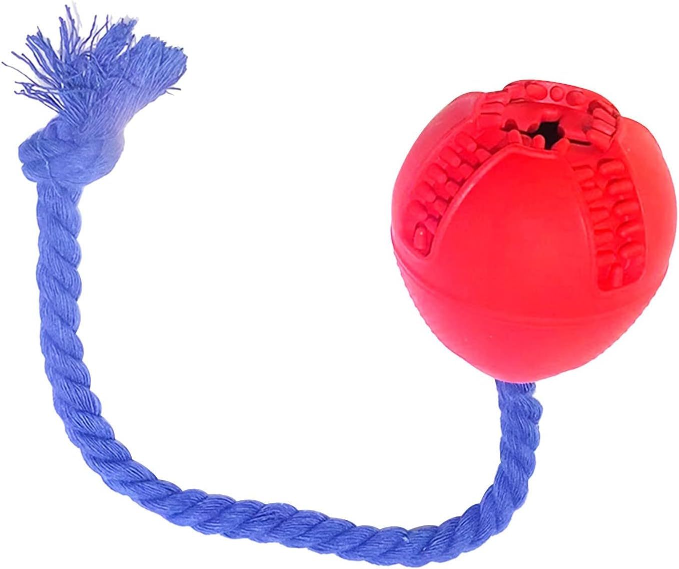 Jouets interactifs pour chiens, cage de dressage pour chiots, distributeur de puzzle avec corde, réduit le stress et l'anxiété, distributeur de nourriture pour chiens, jouets durables pour chiens pour mâcheurs agressifs