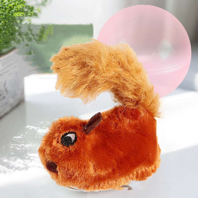 Jouet de chat de boule roulante électrique de lapin de Hamster simulé