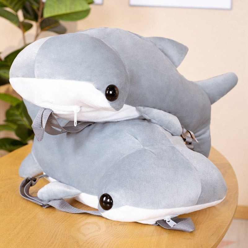 Sac d'école pour enfants avec dessin animé de requin marteau