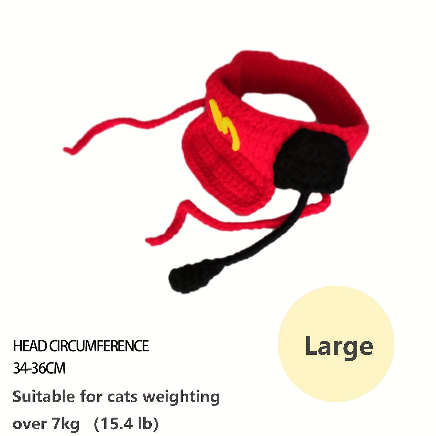 Chapeau de chef pour chat fait à la main Accessoires d'anniversaire pour animaux de compagnie Pull tricoté en coton pour chats et chiens de petite et moyenne taille Fournitures pour animaux de compagnie Vêtements pour chats 