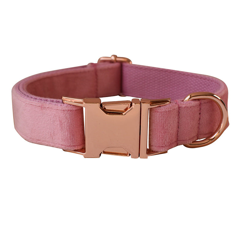 Velvet Dog Collar Double Layer Microfiber