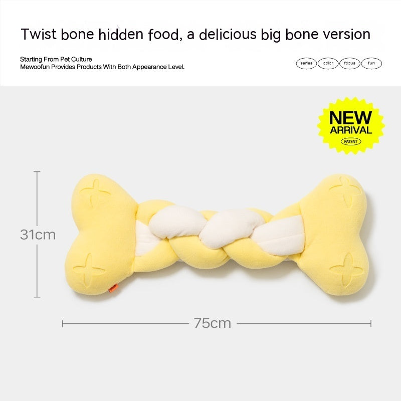 Twist Food Theme Bite-resistant Smelling Toy Dog