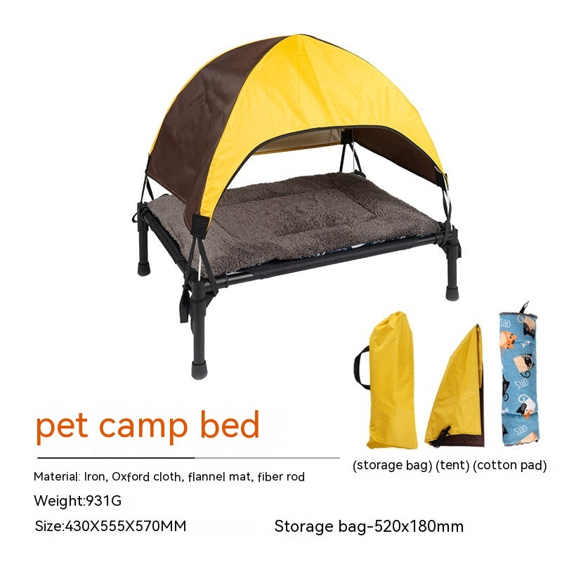 Cama plegable para mascotas para acampar extraíble