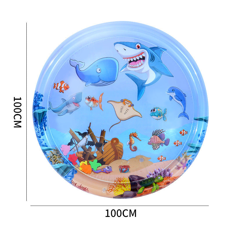 Water Sensory Playmat For Cats Thickened Upgraded Cat Dog Toys Bored Pet Animals Cat Kicker Toys Self Play Mat Interactive Toys Pet Water Sensory Mat Pad Pet Cooling Mat Indoor Outdoor Exercise