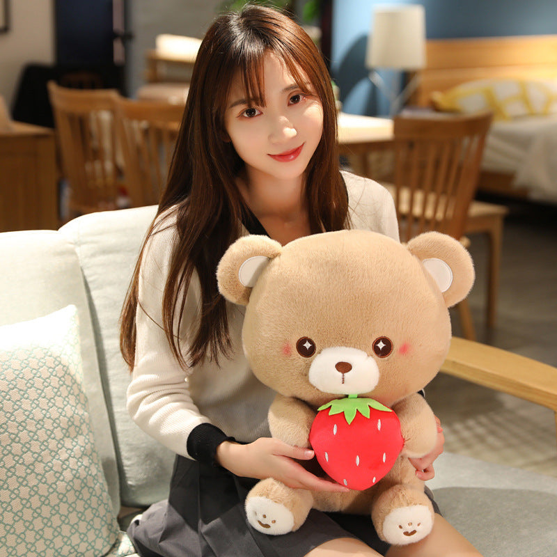 Strawberry Bear Plush Toy Doll