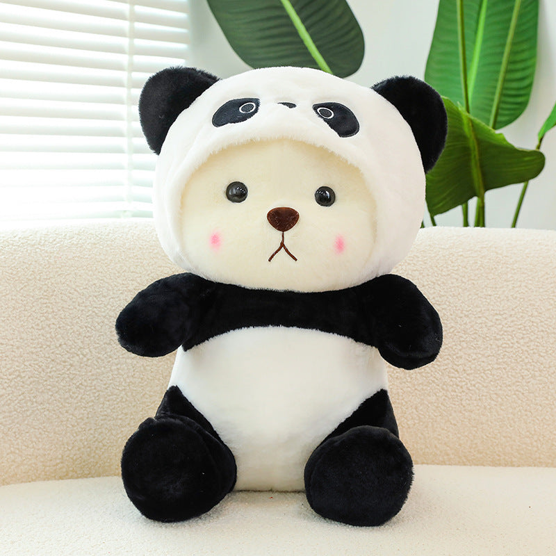 Muñeco de peluche gigante de panda transformable en osito de peluche