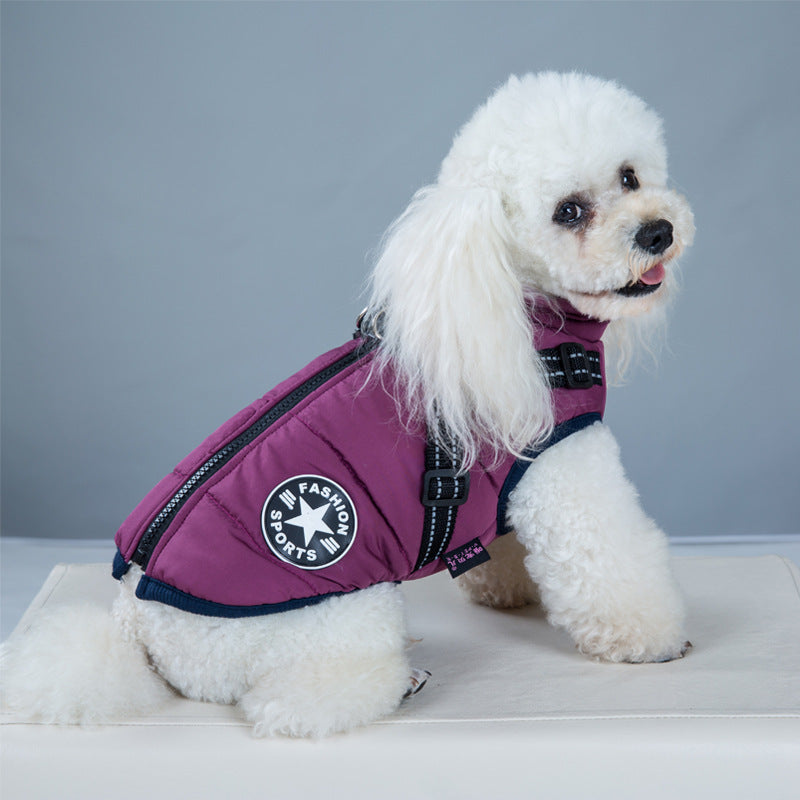 Ropa para mascotas impermeable y cálida