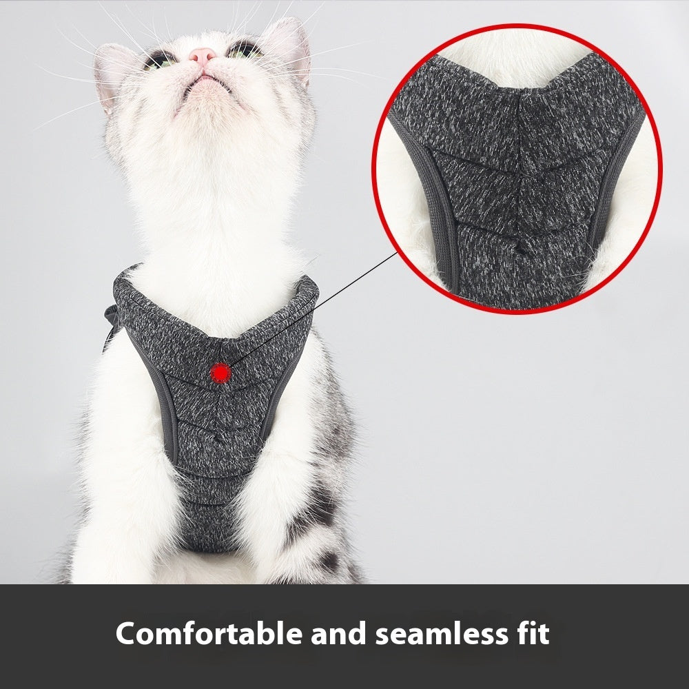 Gilet anti-chute en éponge, corde de traction pour chat