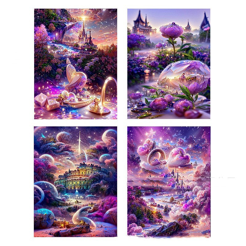 5D Diamond Painting Landscape Animal Decoration Combination