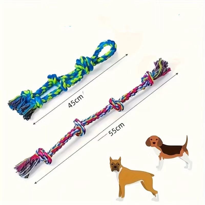 Jouets pour chiens en corde robuste pour grandes races Santé dentaire Mâcher et jeu de tir à la corde interactif Fournitures pour animaux de compagnie