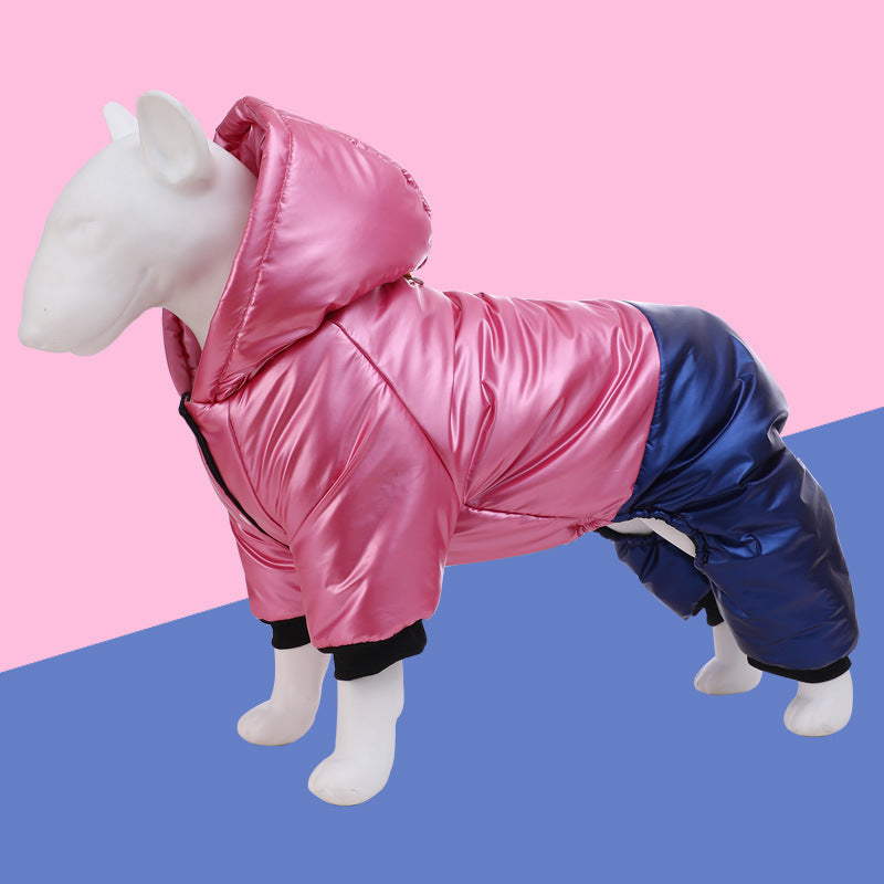 Vêtements pour animaux de compagnie Vêtements imperméables et coupe-vent pour chiens à quatre pattes en coton rembourré