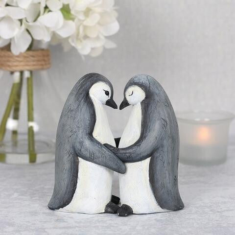 Statue de câlin de Couple d'amour animal, ornement en résine