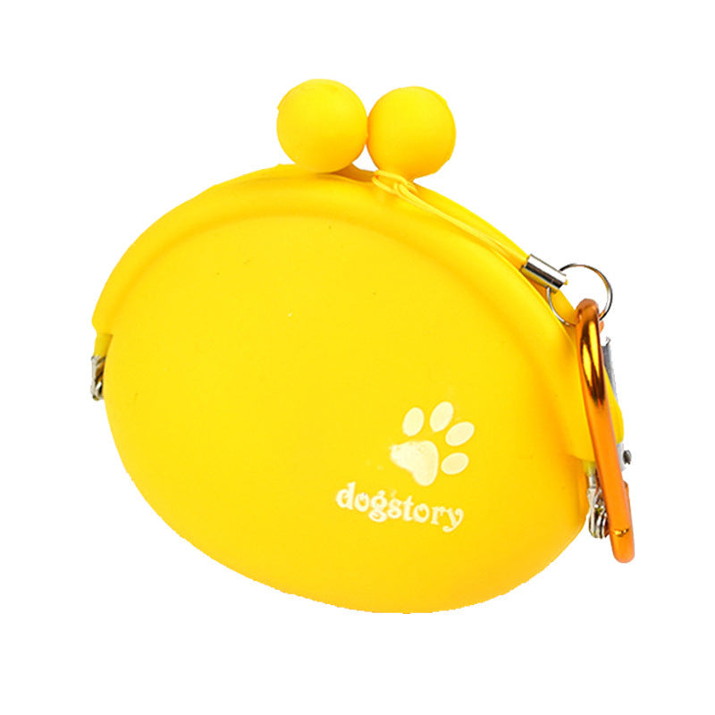 Sac de rangement en silicone pour nourriture et friandises pour chien