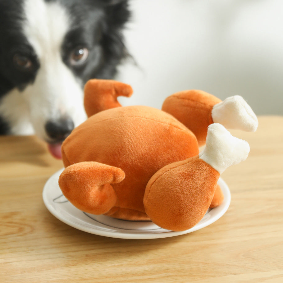 Llamaré a la comida cocinada para aliviar el aburrimiento Artefacto Mascotas Juguetes de peluche resistentes a las mordeduras