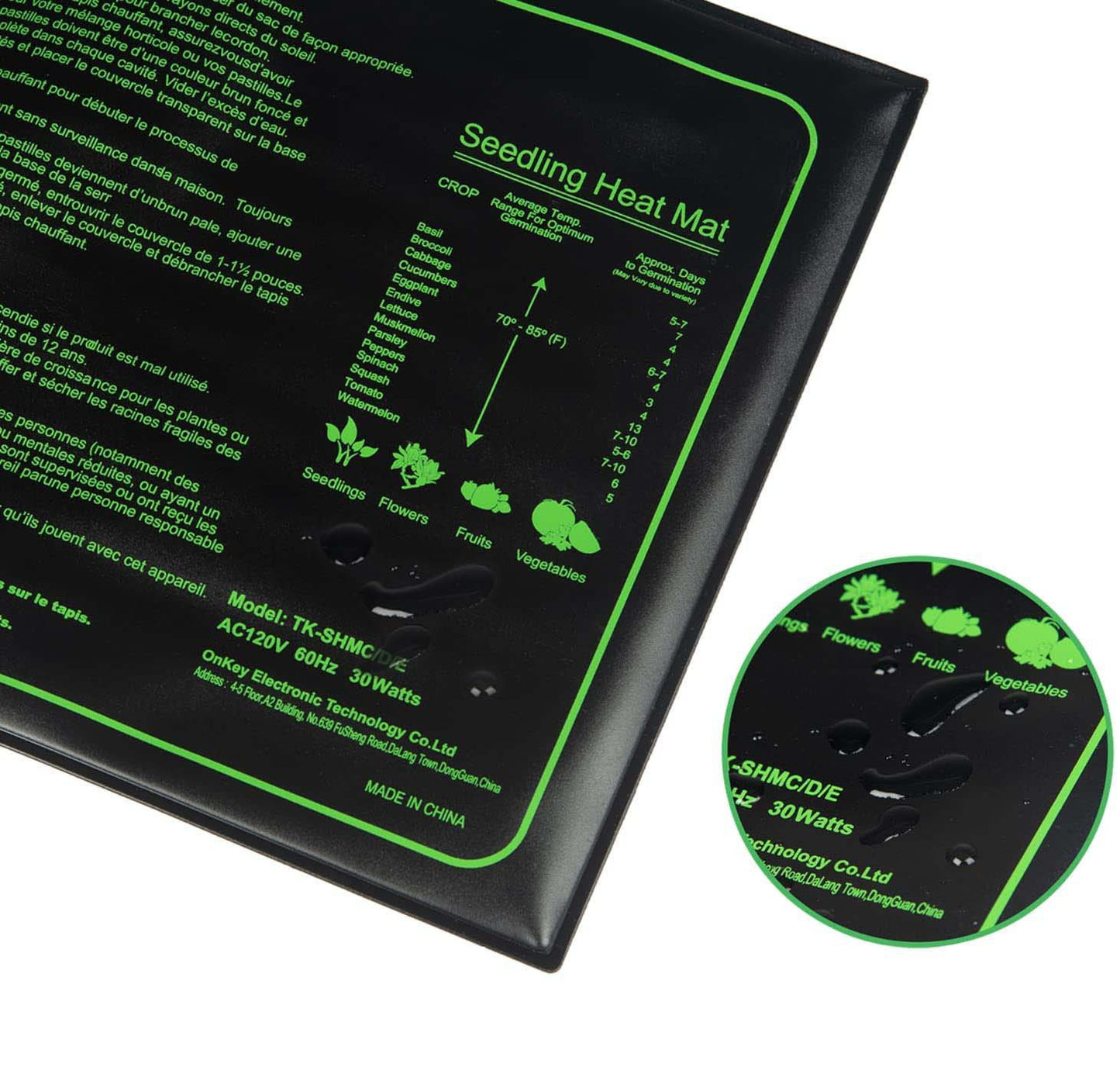 Almohadilla térmica reguladora de temperatura para plantas, almohadilla térmica impermeable para germinación y crecimiento de semillas, almohadilla térmica para cultivo de plántulas