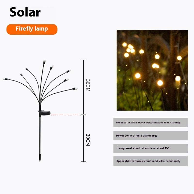 Lampe de jardin extérieure étanche solaire Firefly Villa