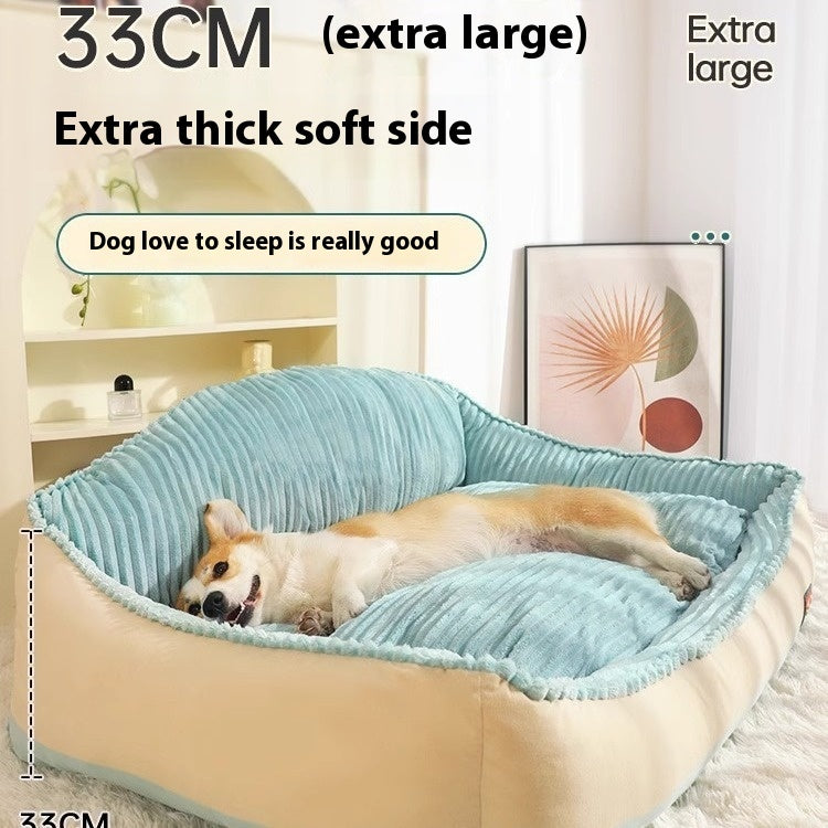 Tapis de canapé amovible et lavable universel pour chien et chat, quatre saisons, chaud et hiver