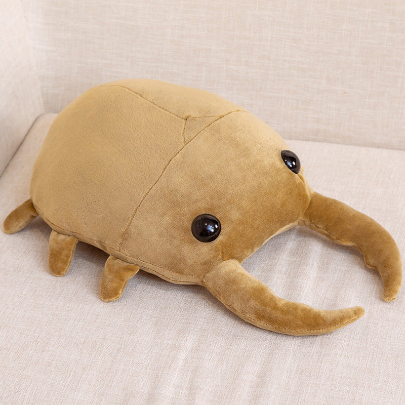 Serie de insectos, juguete de peluche, almohada, insecto, rinoceronte japonés, escarabajo, jirafa, pala, muñeca grande