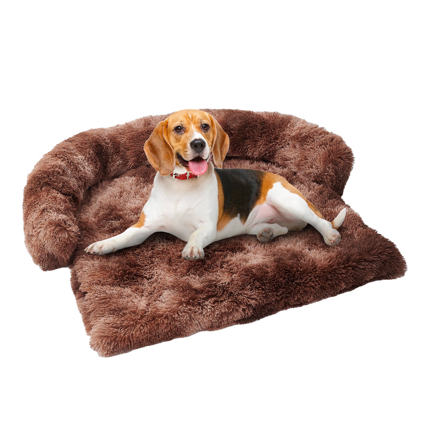 Tapis de lit pour chien pour canapé – Antidérapant, lavable en machine – Coussin confortable pour animaux de compagnie de grande taille – Coussin de canapé d'intérieur avec housse amovible – 109,2 x 109,7 x 17,8 cm 