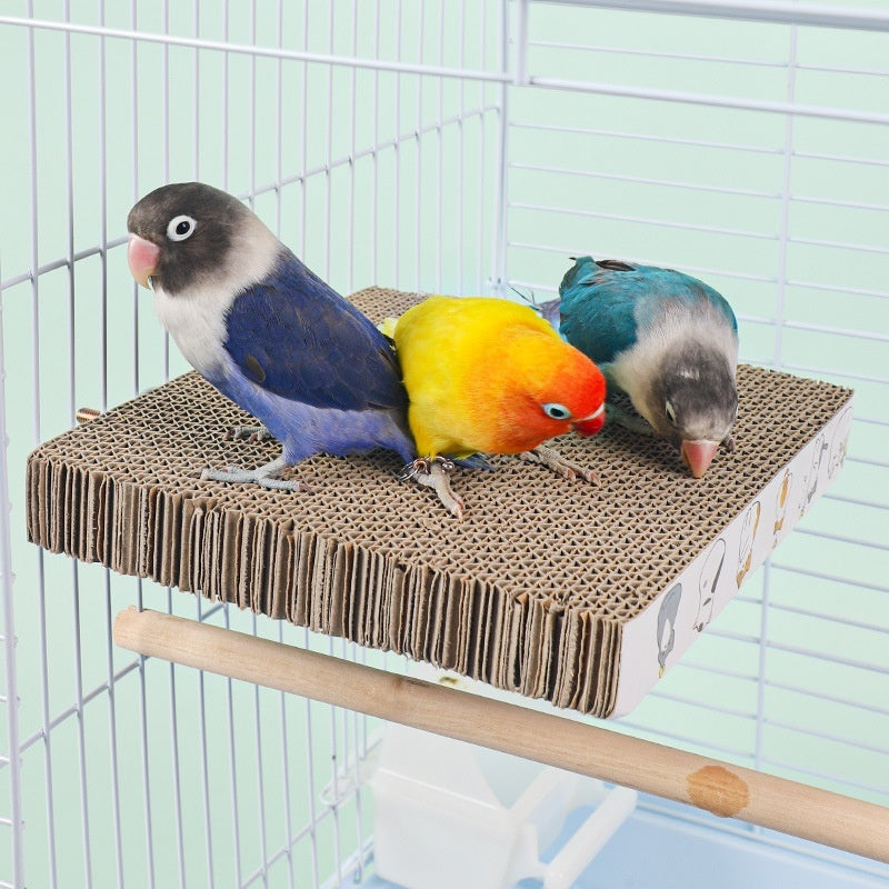 Parrot Toys Material de cama para mascotas con pastel de capas chino