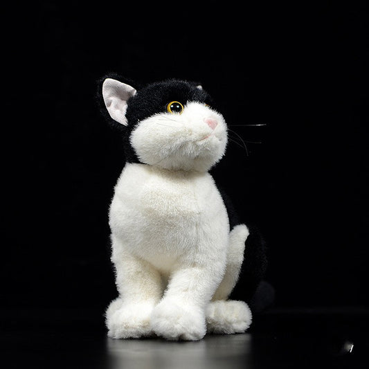 Animal de simulación de juguete de peluche de gato idílico