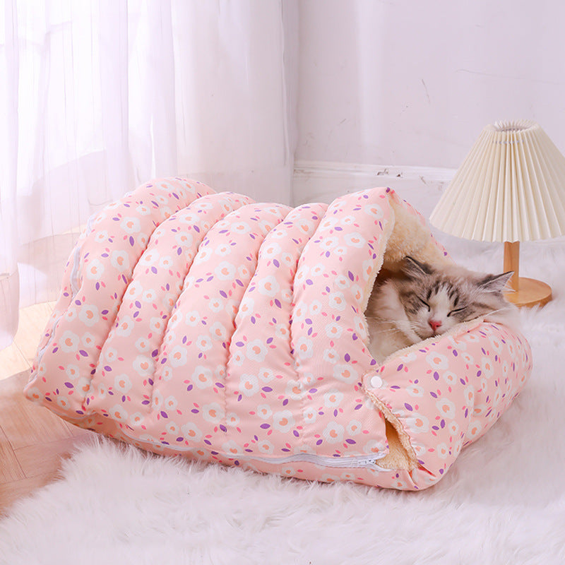 Winter New Closed Warm Cat Nest Removable