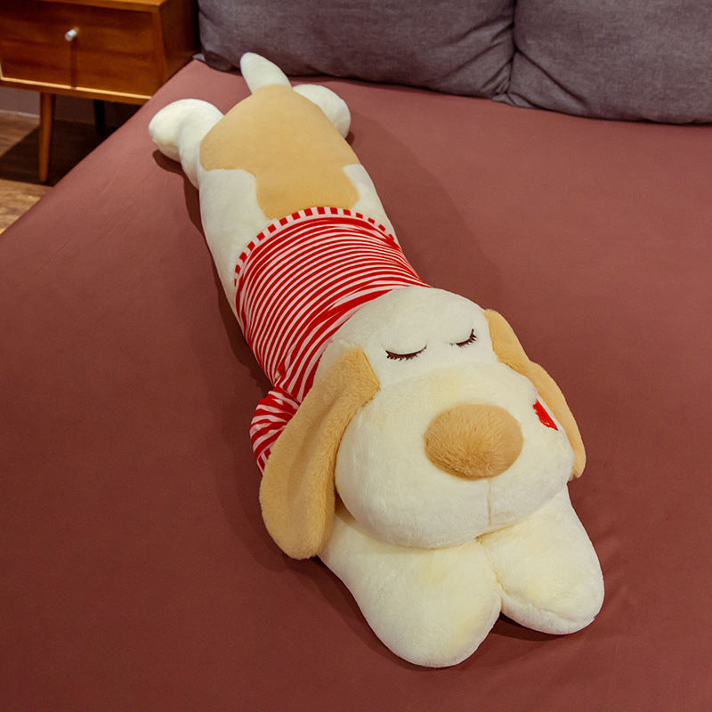 Cute Striped Papa Dog Plush Toy Large