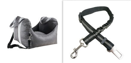 Asiento de transporte para perros y mascotas, cesta impermeable, asiento de seguridad portátil para coche, bolsas colgantes de malla para viajes, camas y sofás transpirables