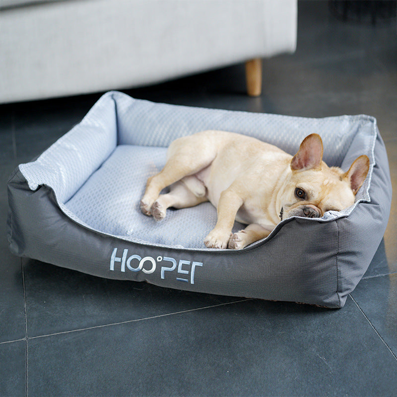 Lit pour chien Lit d'été pour animal de compagnie Niche douce pour chien Nouveau nid avec housse amovible Petit lit moyen Matelas pour chien Grotte pour chat Lit doux pour animal de compagnie