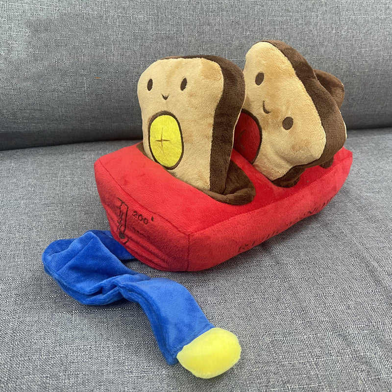 Máquina de pan para perros, juguete de peluche, Molar de comida oculta