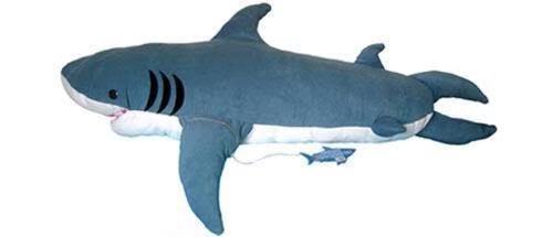 Sac de couchage en peluche requin 2 m