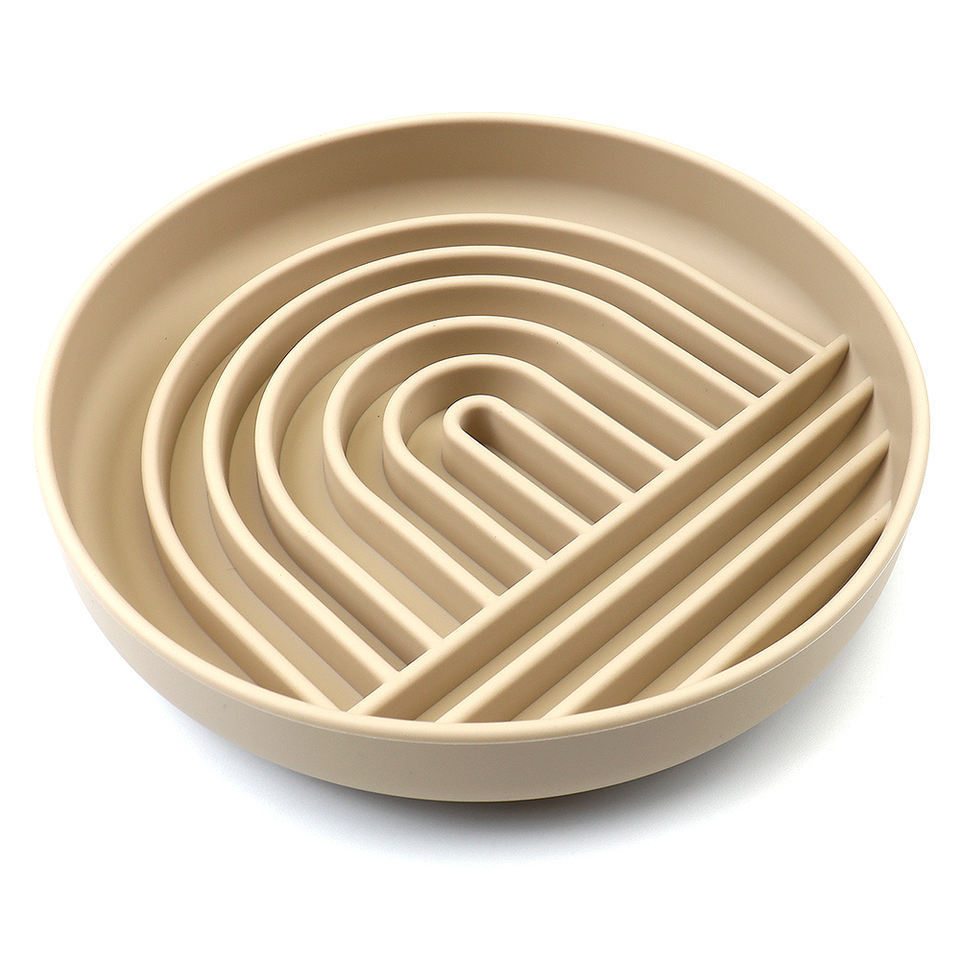 The Slowdown Bowl Silicone Slow Feeder For Dogs Puppies Slow Eating Modern Lick Mat Design Reduces Gulping Dishwasher Fit For All Breed Mealtime Challenge