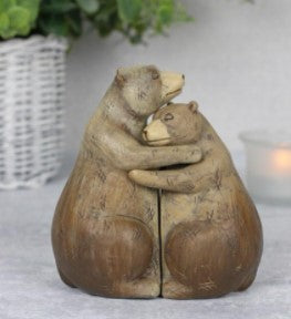 Statue de câlin de Couple d'amour animal, ornement en résine