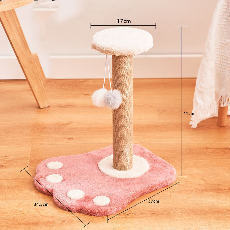 Griffoir vertical en sisal pour chat - Jouet durable, anti-pelliculaire, anti-rayures - Fournitures pour chats