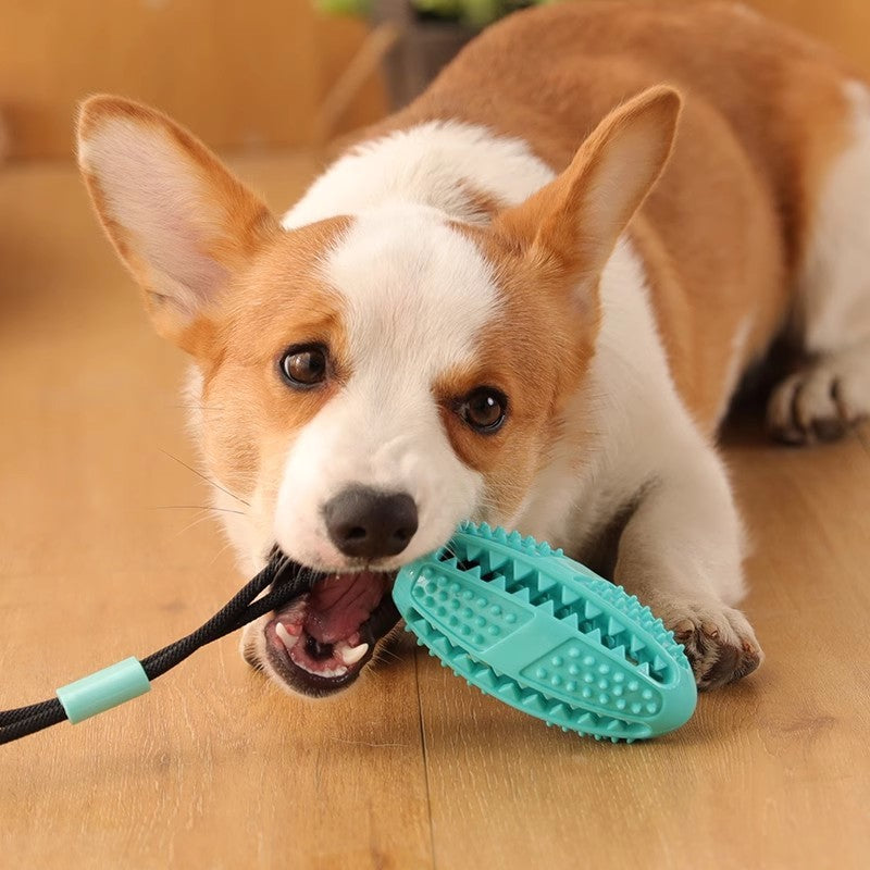 Cuerda de tracción con ventosa, pelota de juguete para mascotas con fugas, Bola de ventilación para limpieza de dientes molares Tpr, Bola de juguete para perros 