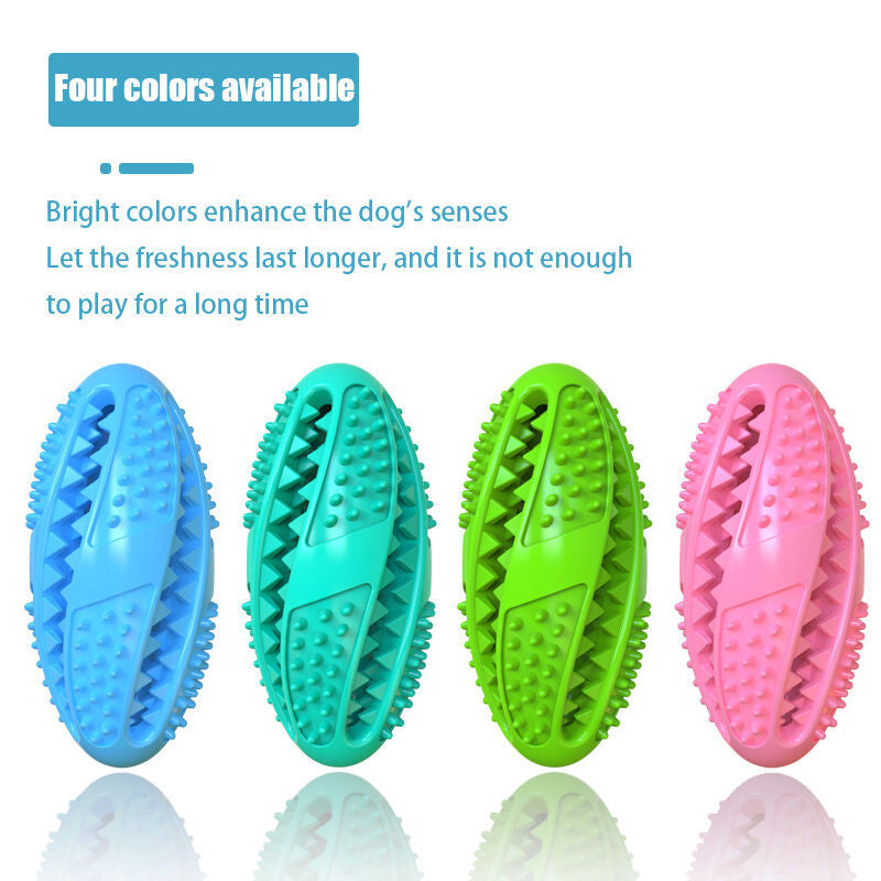 Pet Dog Dog Toy Leaking Food Ball Hidden Food Tooth Grinder To Relieve Boredom And Bite-resistant Rubber Football Puzzle Ball