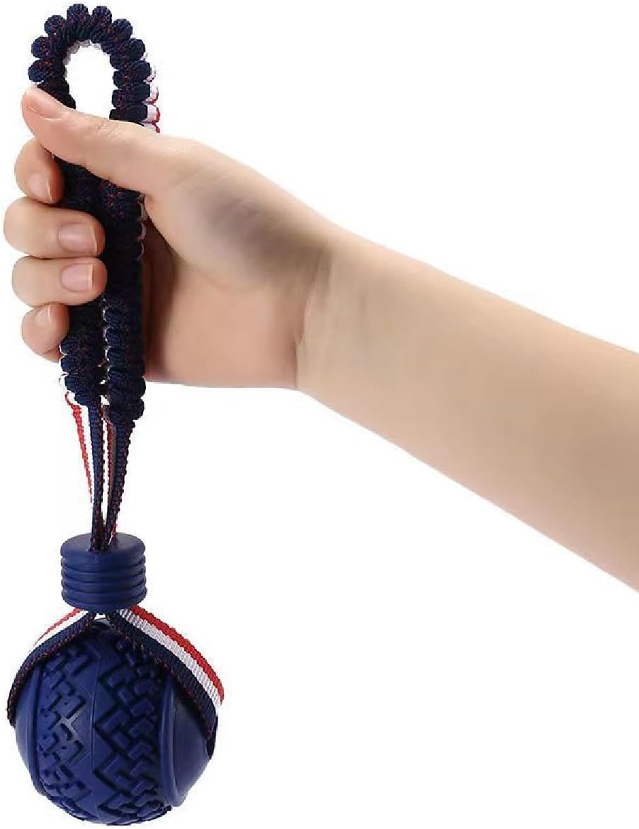 Pelota para perros con cuerda Juguete para perros con cuerda Juguete para perros medianos y pequeños Juguete de cuerda resistente Pelotas para perros no tóxicas y duraderas