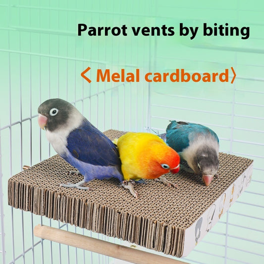 Parrot Toys Material de cama para mascotas con pastel de capas chino